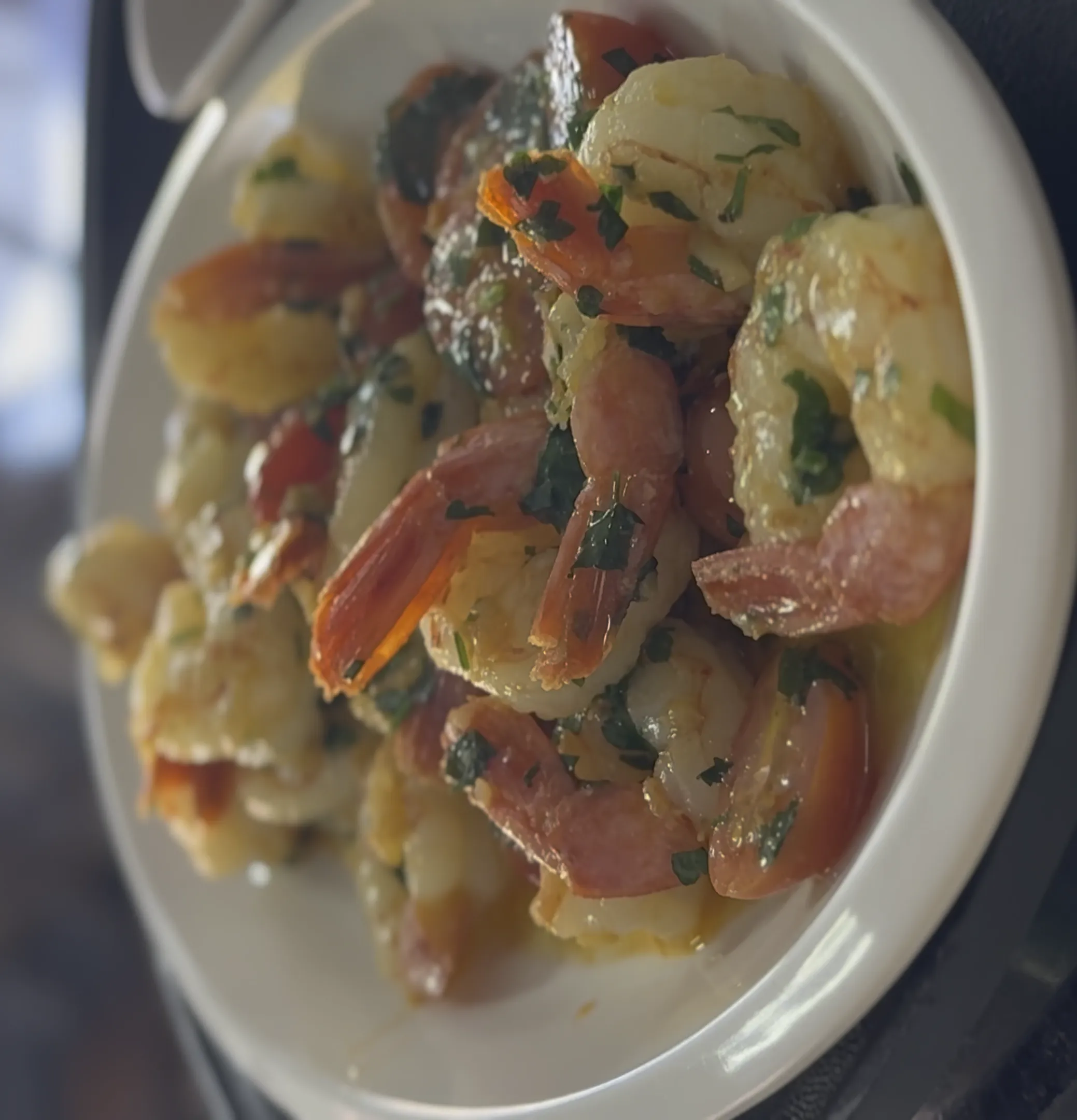 Camarão do chef (Pesto)